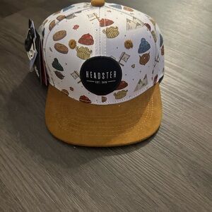 Kids Patterned Hat - White and Brown